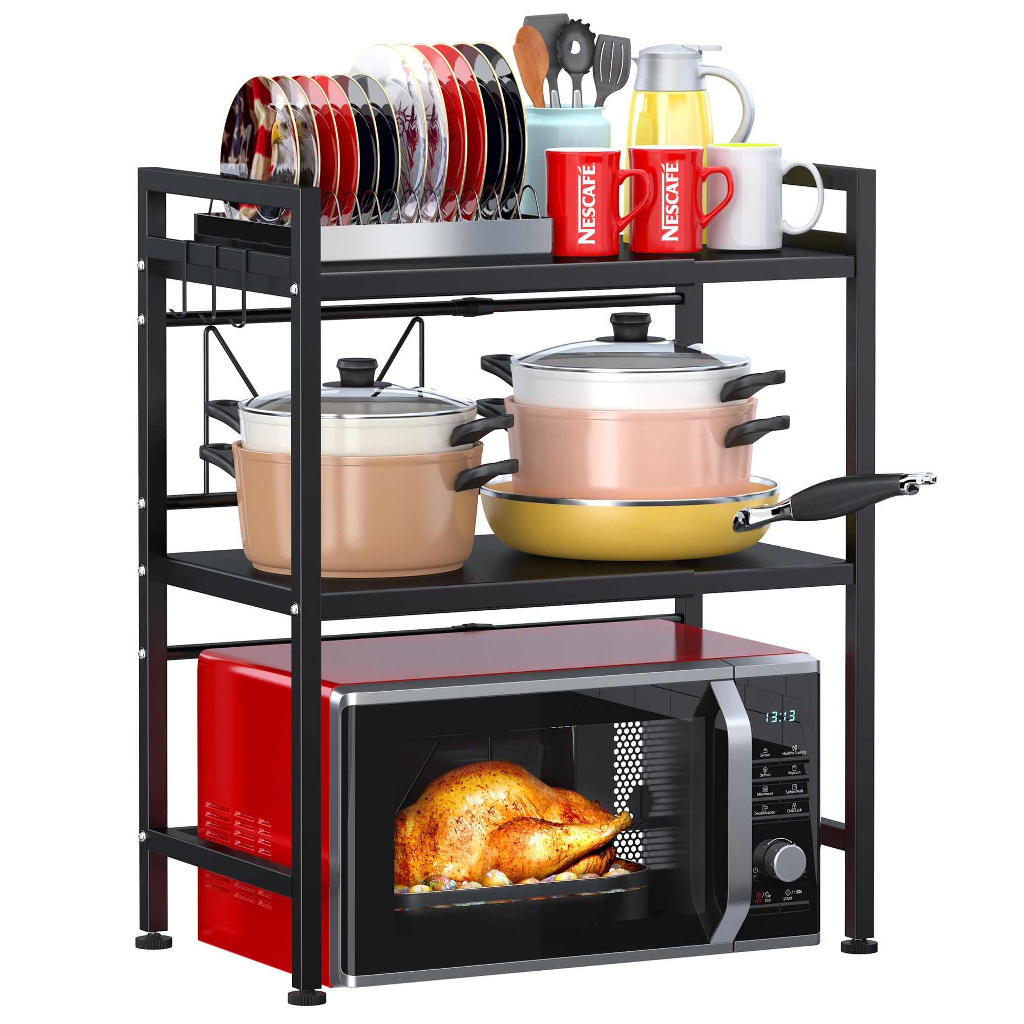 33% Off PUSDON 3-Tier Expandable Microwave Oven Rack