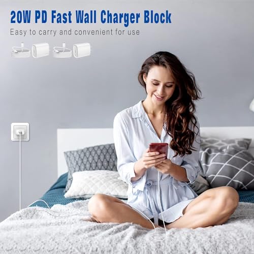 2-Pack 20W Fast Charging Block with 6FT Cable - 55% Off - Image 8