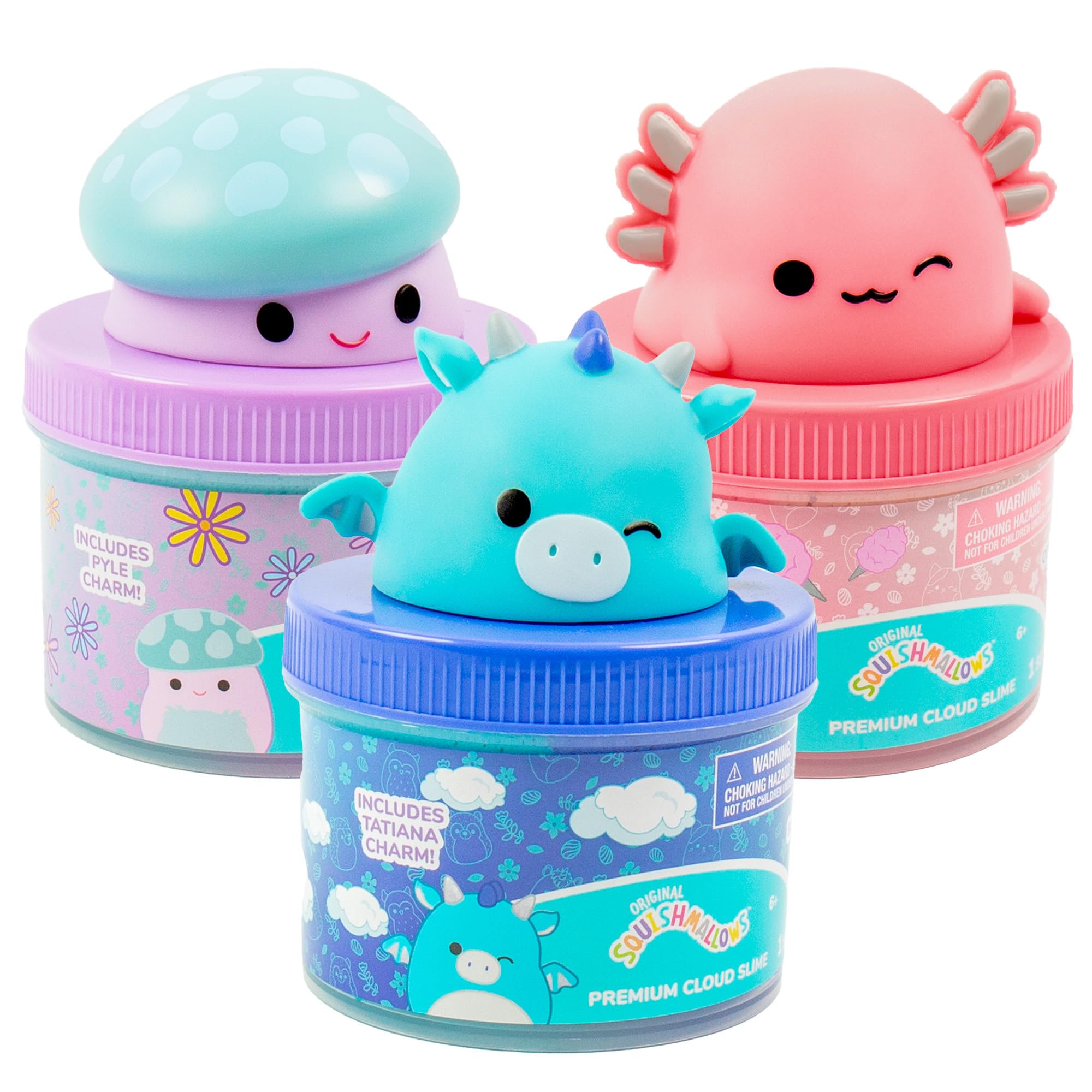 39% Off Squishmallows Premium Cloud Slime 3-Pack - Image 1
