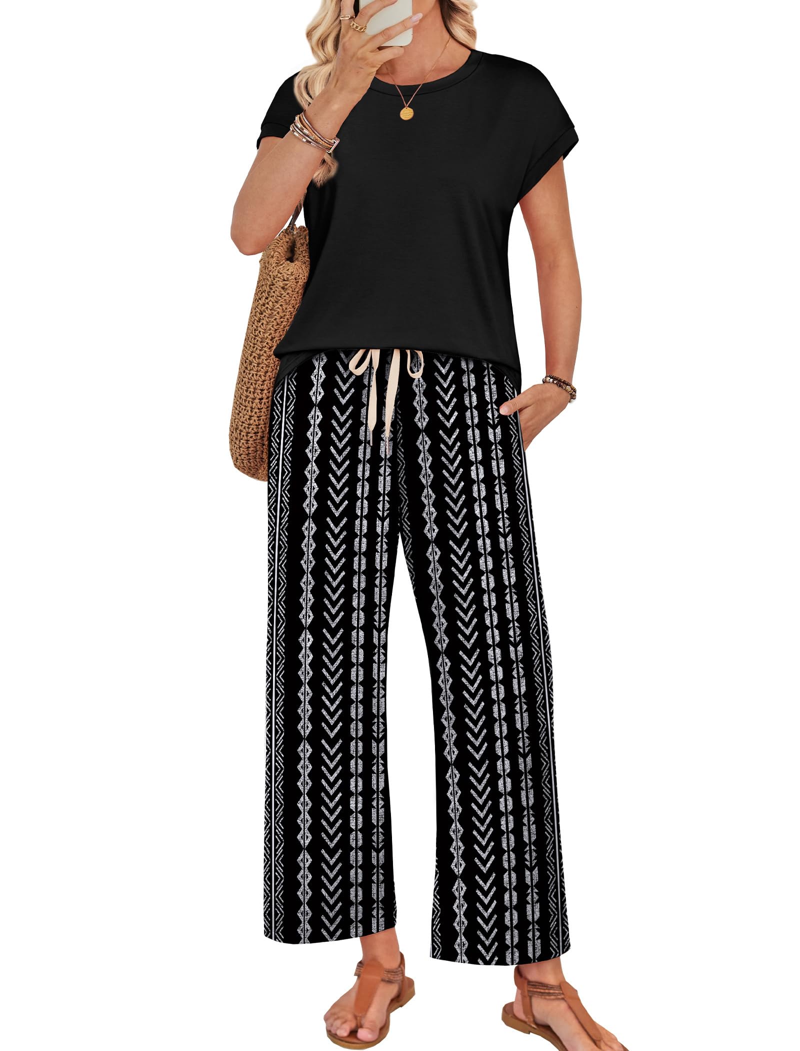 28% Off WIHOLL Two Piece Sets for Women Summer Outfits