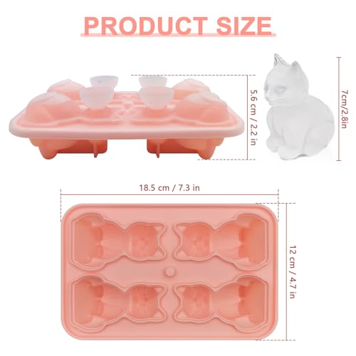 50% Off 3D Cat Ice Cube Mold Silicone Tray for Cocktails - Image 3