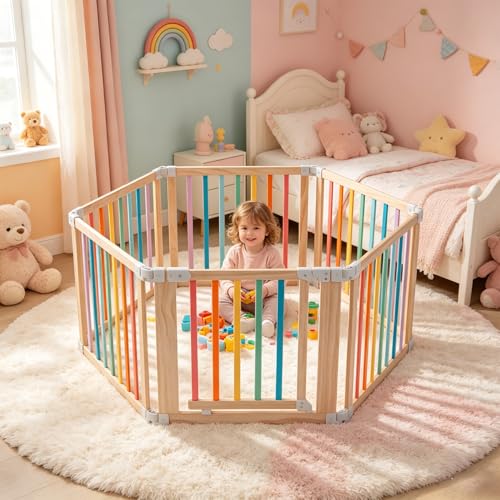 Save with Code 8GYKKCKT on Gewitt Wooden Baby Playpen - Image 3