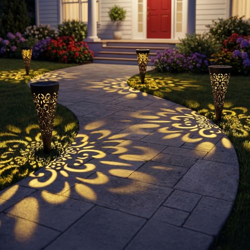 50% Off Hoikwo 4-Pack Solar Path Lights - Code F55YLTEQ - Image 2