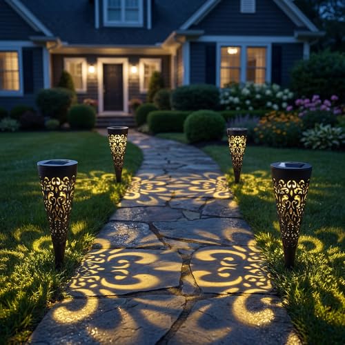 50% Off Hoikwo Solar Path Lights – Decorative Garden Glow - Image 8