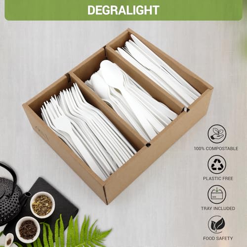 50% Off Degralight 160-Piece Compostable Cutlery Set - Image 4