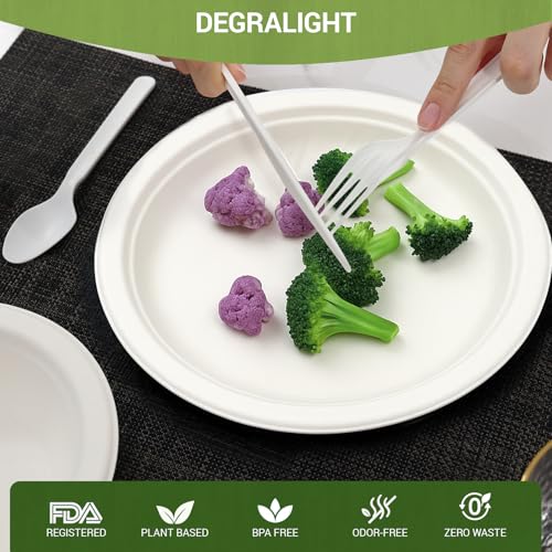 50% Off Degralight 160-Piece Compostable Cutlery Set - Image 6