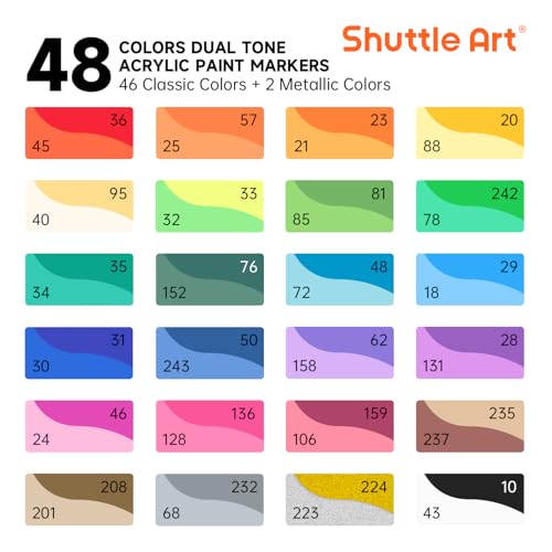 XZ3QEAFR Code: 24 Dual Tone Acrylic Paint Markers at $13.99 - Image 3