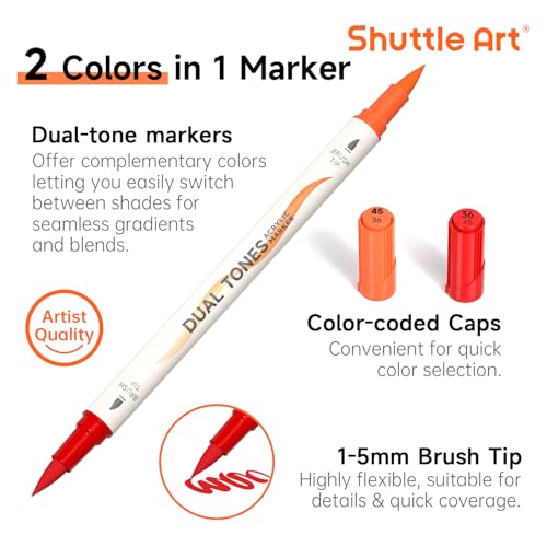 XZ3QEAFR Code: 24 Dual Tone Acrylic Paint Markers at $13.99 - Image 4