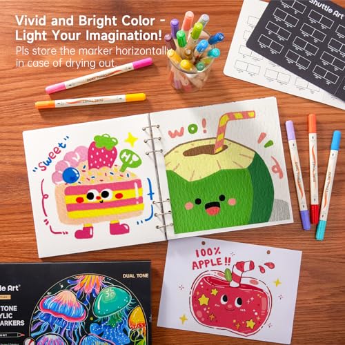 XZ3QEAFR Code: 24 Dual Tone Acrylic Paint Markers at $13.99 - Image 7