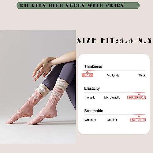 Save 50% on MR.KM Yoga Socks for Women with Grips - Image 3