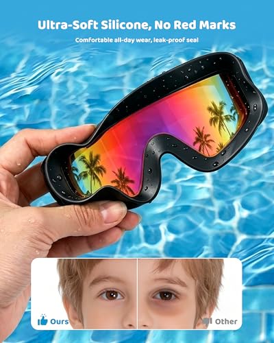 27% Off Aegend Kids Swim Goggles 2 Pack – UV Protection - Image 5