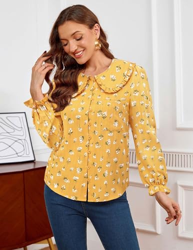 Save $15 on a LOOKBOHO Peter Pan Collar Blouse for Women - Image 3
