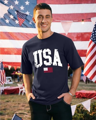 25% Off KUYIGO Men's Patriotic USA Flag T-Shirt - Image 3