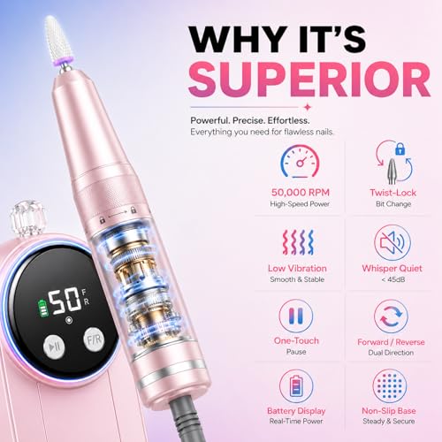 25% Off FLORAVIC 50000 RPM High Speed Nail Drill - Image 4