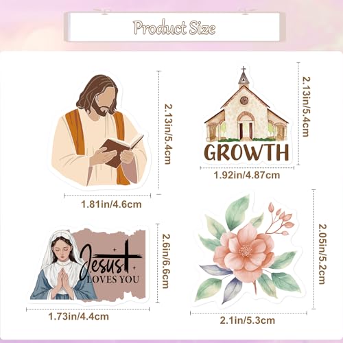 Save 50% on 50 Pcs Prayer Board Stickers - Inspirational Bible Verses, Christian & Religious Faith Decals - Image 4
