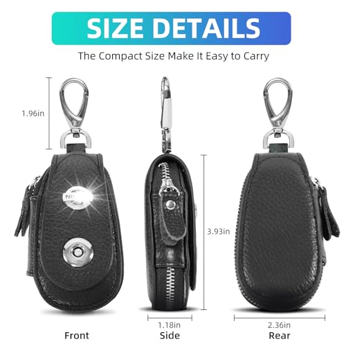 Save with Code W4LC7XEJ on Leather Car Key Pouch - Image 3