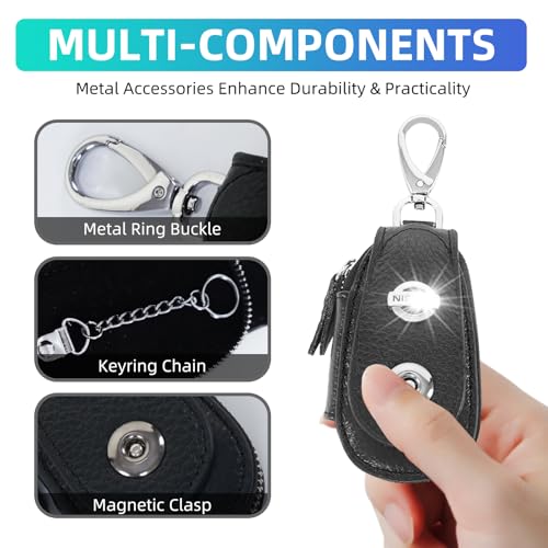 Save with Code W4LC7XEJ on Leather Car Key Pouch - Image 4