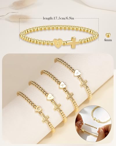 20% Off TLY Gold Initial Bracelet for Women - Image 5