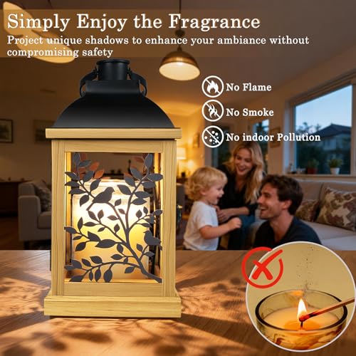 61% Off Handmade Wood Candle Warmer Lamp with Timer - Image 4
