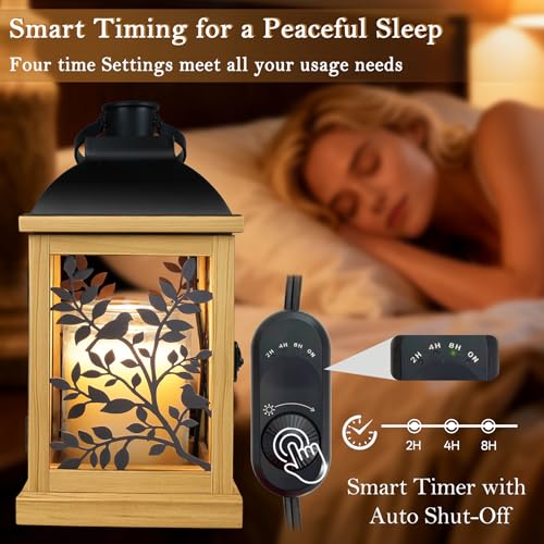 61% Off Handmade Wood Candle Warmer Lamp with Timer - Image 6