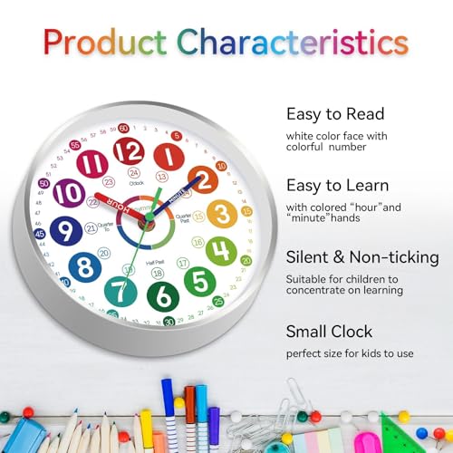 50% Off Roymnie Kids Learning Wall Clock - Image 7