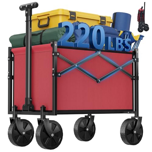 10% Off OLIXIS Collapsible Wagon Cart 220lbs Capacity - Image 2
