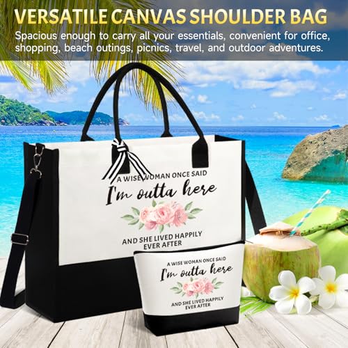 43% Off Retirement Gift Tote + Makeup Bag Set - Image 5