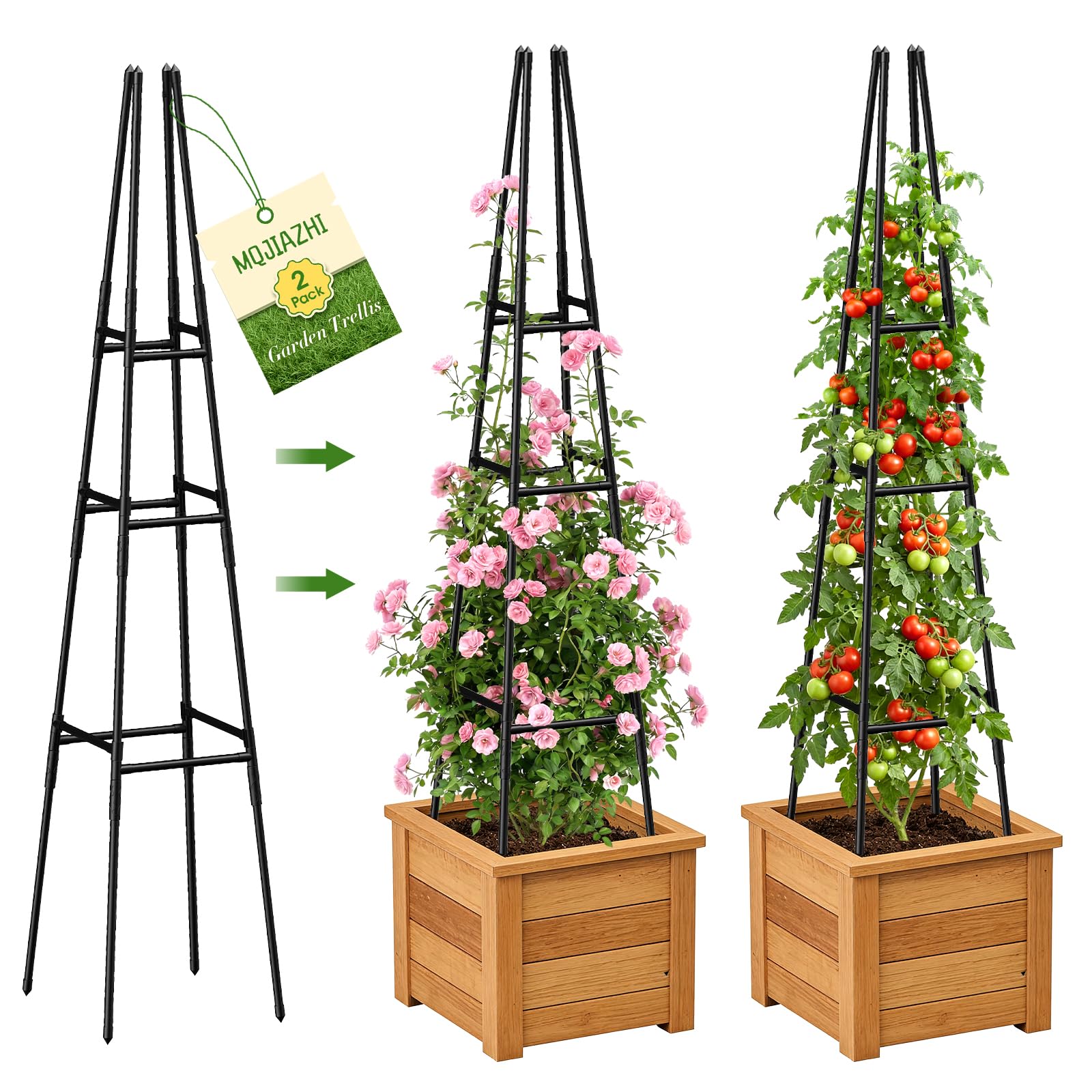 22% Off Garden Obelisk Trellis for Climbing Plants, 63 Inch