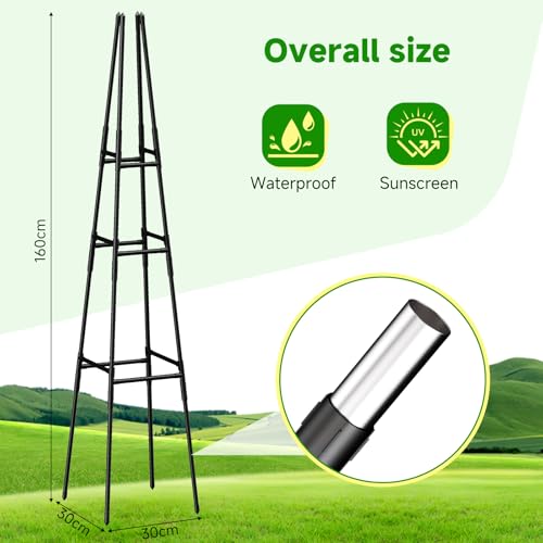 22% Off Garden Obelisk Trellis for Climbing Plants, 63 Inch - Image 4