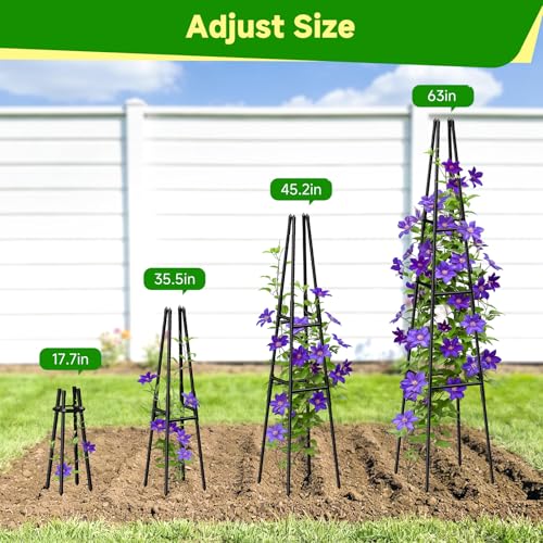 22% Off Garden Obelisk Trellis for Climbing Plants, 63 Inch - Image 6