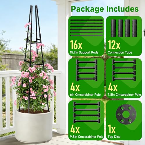 22% Off Garden Obelisk Trellis for Climbing Plants, 63 Inch - Image 7