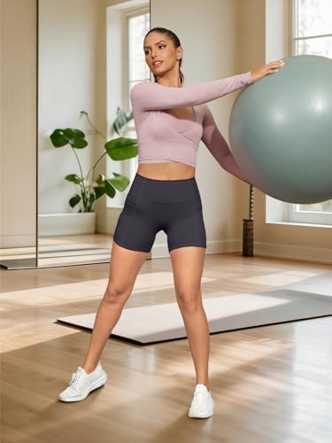 50% Off COPYLEAF Biker Shorts with Pockets for Women - Image 5