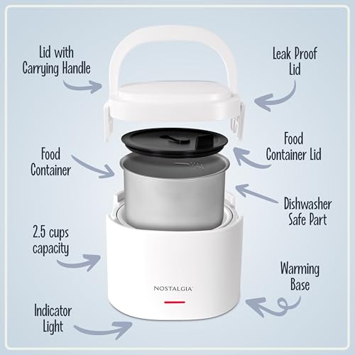 40% Off Nostalgia 20-Ounce Heated Lunch Box - Image 4