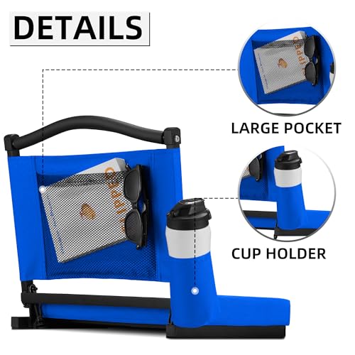 5% Off HABUTWAY Stadium Seat with Back Support & Cushion - Image 6