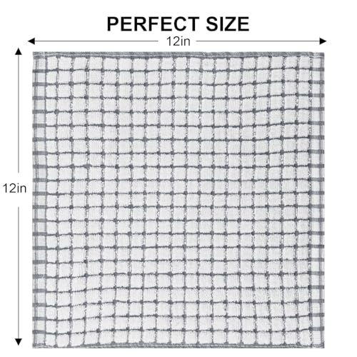 Save 39% on 12 Pack Super Absorbent Cotton Kitchen Dish Cloths - Image 4