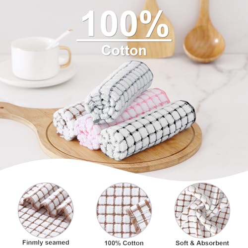 Save 39% on 12 Pack Super Absorbent Cotton Kitchen Dish Cloths - Image 5