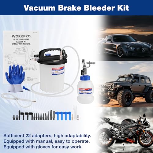Save 50%+ on WORKPRO 3L Vacuum Brake Bleeder Kit - Image 7