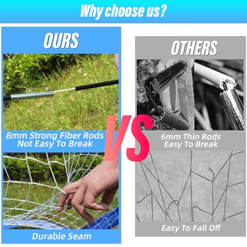 35% Off 2 Pack Portable Soccer Goals for Youth & Family - Image 5