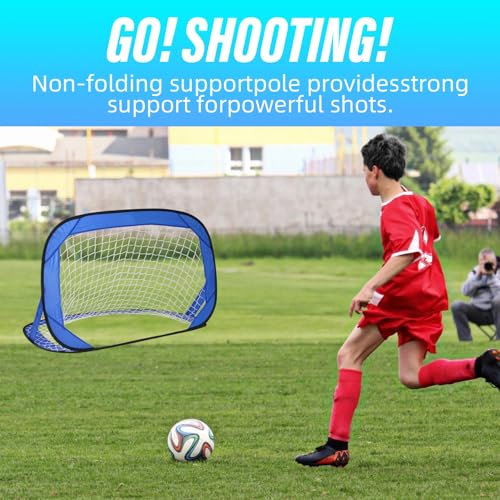 35% Off 2 Pack Portable Soccer Goals for Youth & Family - Image 7