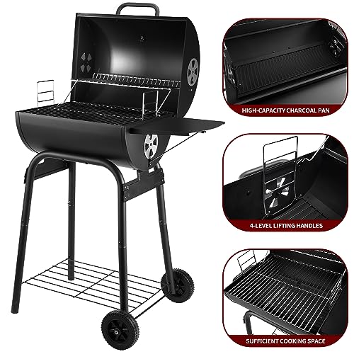 46% Off DNKMOR Charcoal Grill with Side Table - Image 4