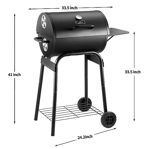 46% Off DNKMOR Charcoal Grill with Side Table - Image 6