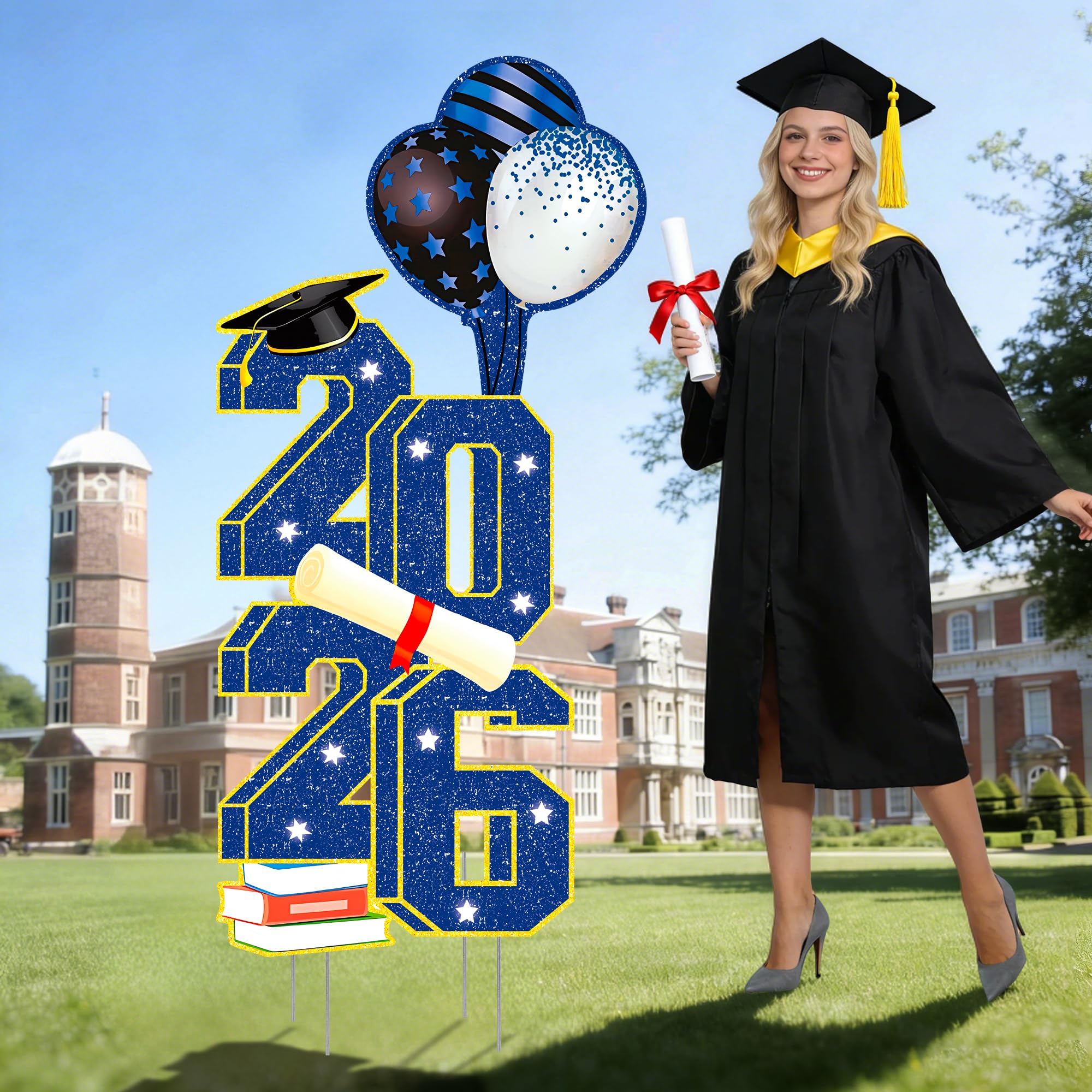 Save 50% on 42-Inch 2026 Graduation Yard Sign with Code B5AV6H5P