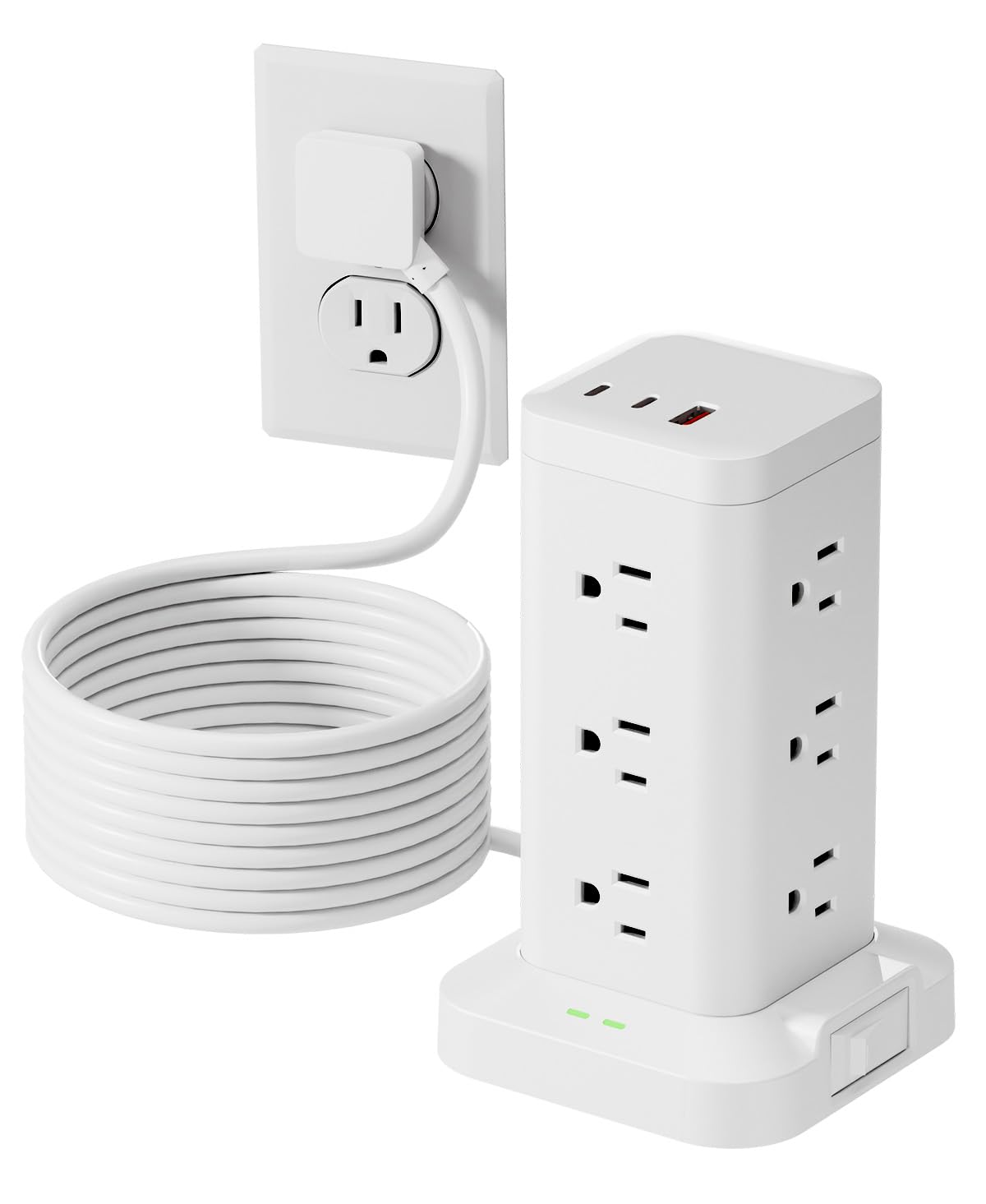 10% Off TAGZILO Power Strip Tower with Surge Protector 1800J