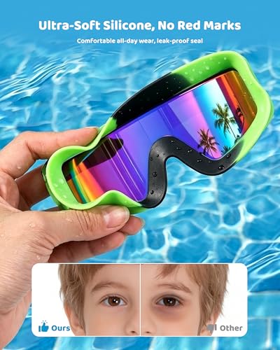 Save 55% on Aegend Kids Swim Goggles 2 Pack - Image 5