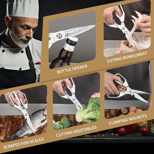 Tingling Japanese Kitchen Scissors: 47% Off Heavy Duty Shears - Image 3