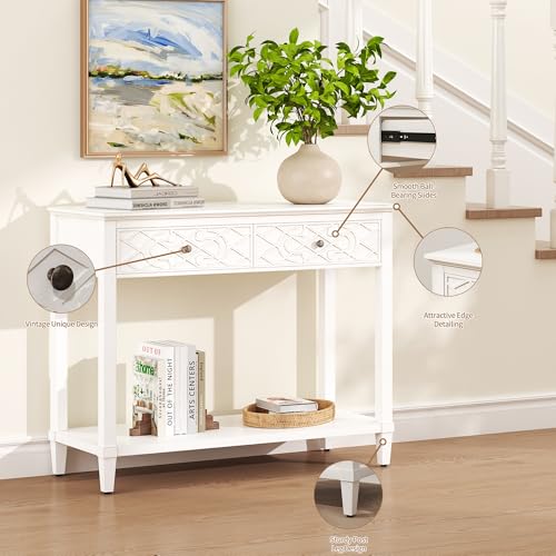 Save 50% on Karlott 40" Console Table with Drawers - Image 4