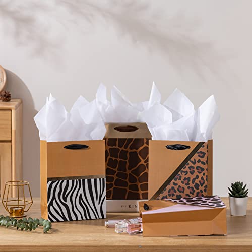 Gold Gift Bags with Tissue Paper - 4 Pack for $7.99 - Image 5