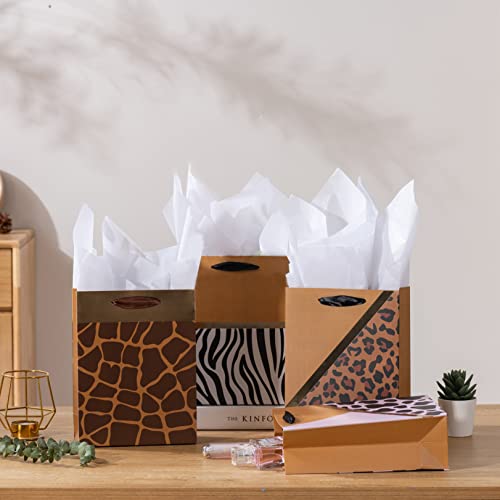 Gold Gift Bags with Tissue Paper - 4 Pack for $7.99 - Image 6