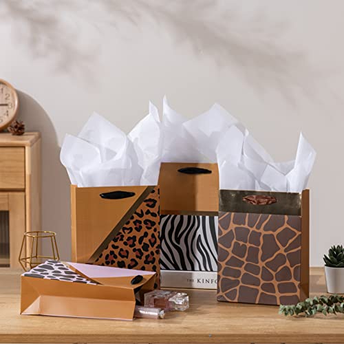 Gold Gift Bags with Tissue Paper - 4 Pack for $7.99 - Image 7