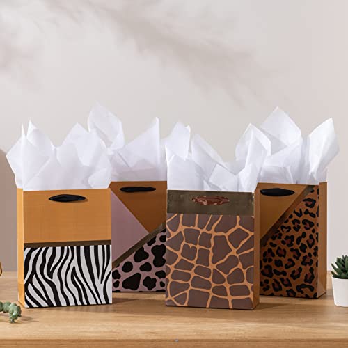 Gold Gift Bags with Tissue Paper - 4 Pack for $7.99 - Image 8